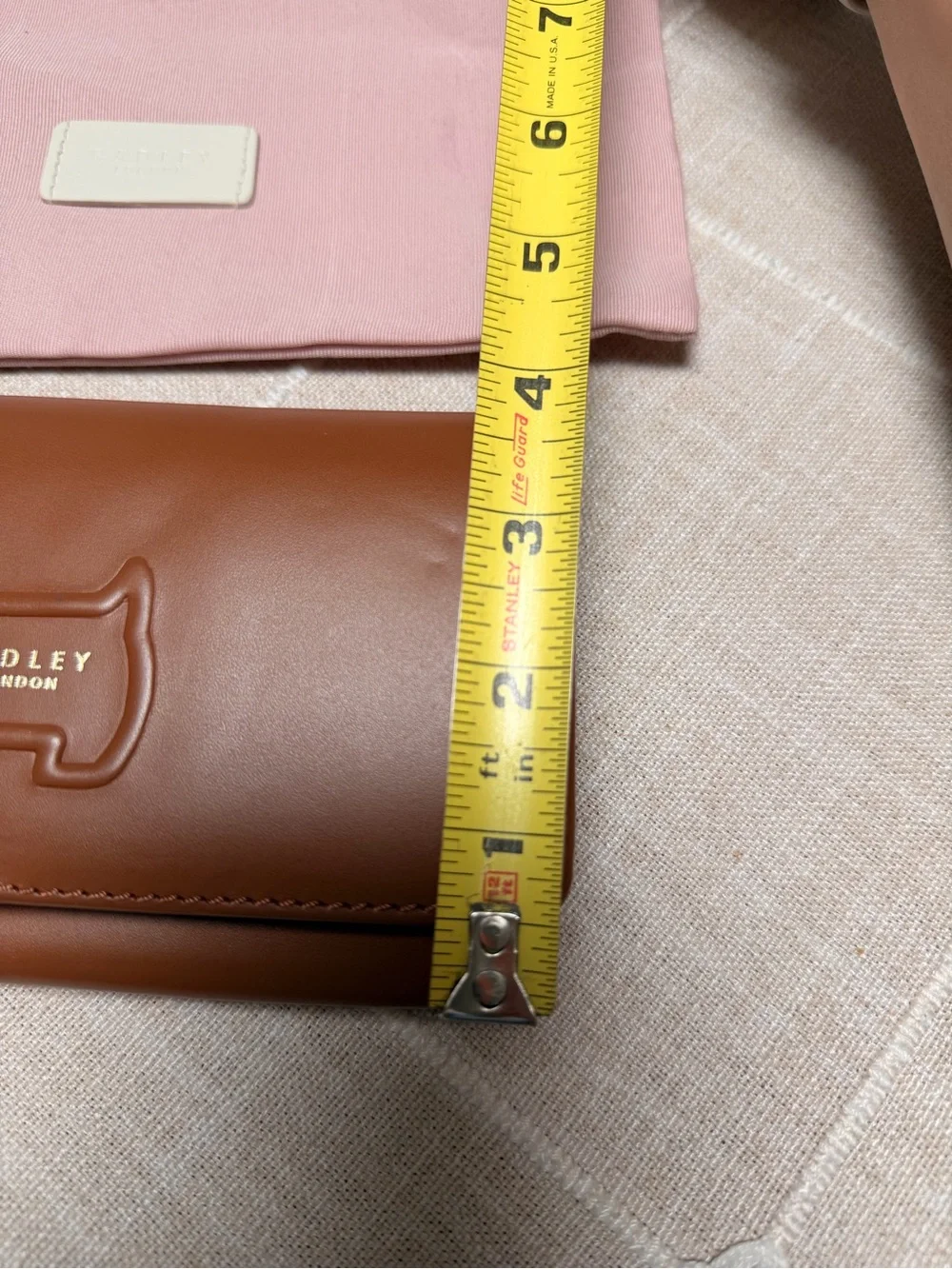 RADLEY LONDON Chestnut Brown Leather Continental Wallet with Scottie Dog Motif